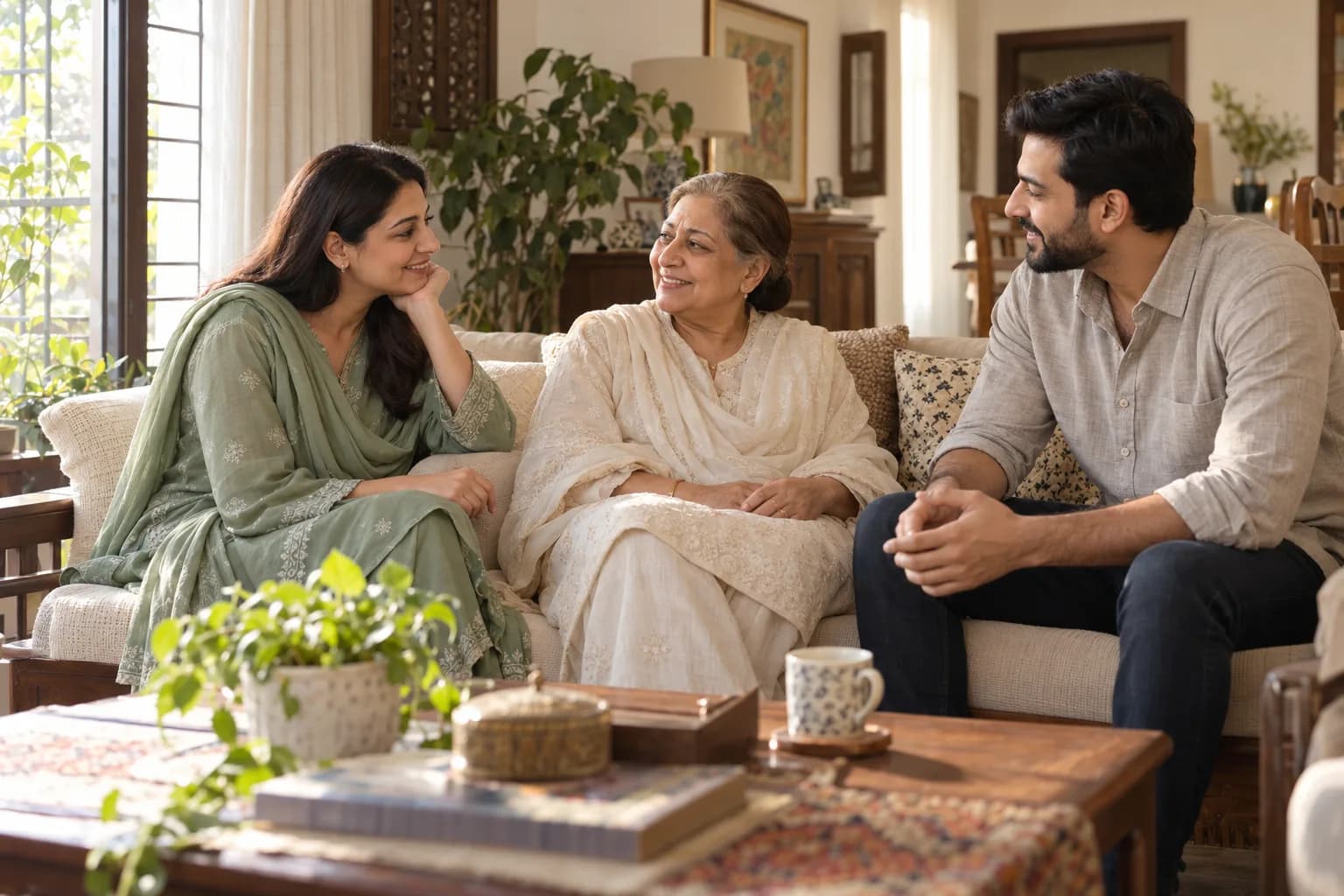 Family sharing care at home